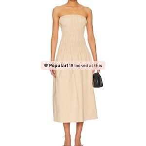 Majorelle Vanna Midi Dress in Beige
